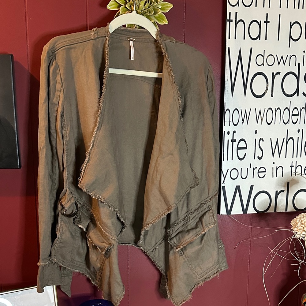 Free People Linen Jacket - Picture 2 of 3
